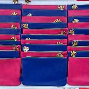 30 Ipsy Glam Cosmetic / Makeup Bags ~ September 2025 ~ Hot Pink / Deep Blue